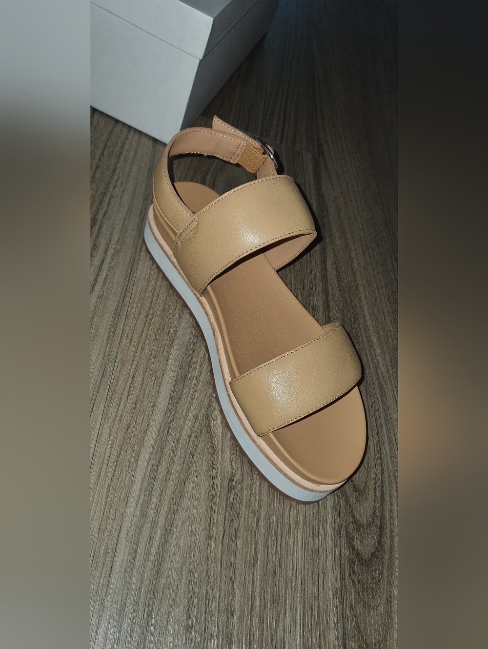Italian Leather Platform Sandal